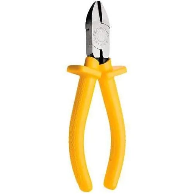 Alicate Corte Diagonal 6" Forjado Em Aço Especial Empunhadura Isolada PVC Amarelo 41006106 Tramontina