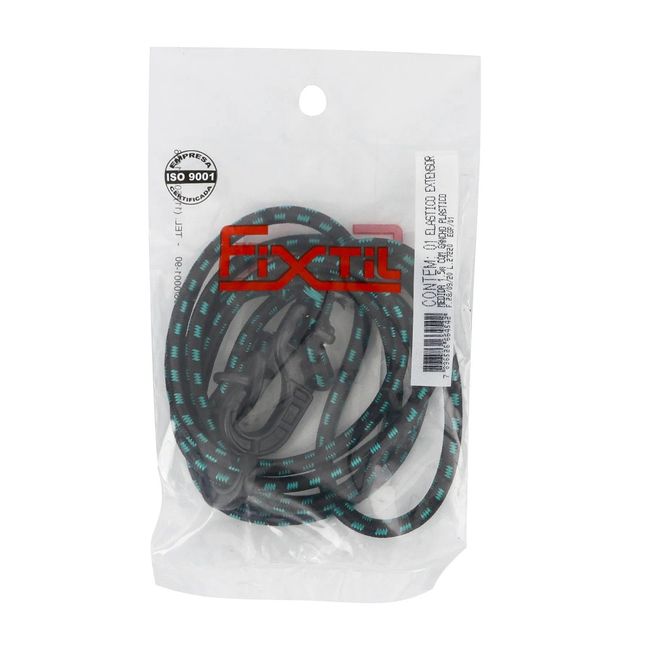 Elástico Extensor Com Gancho Plástico 1.5 M Fixtil