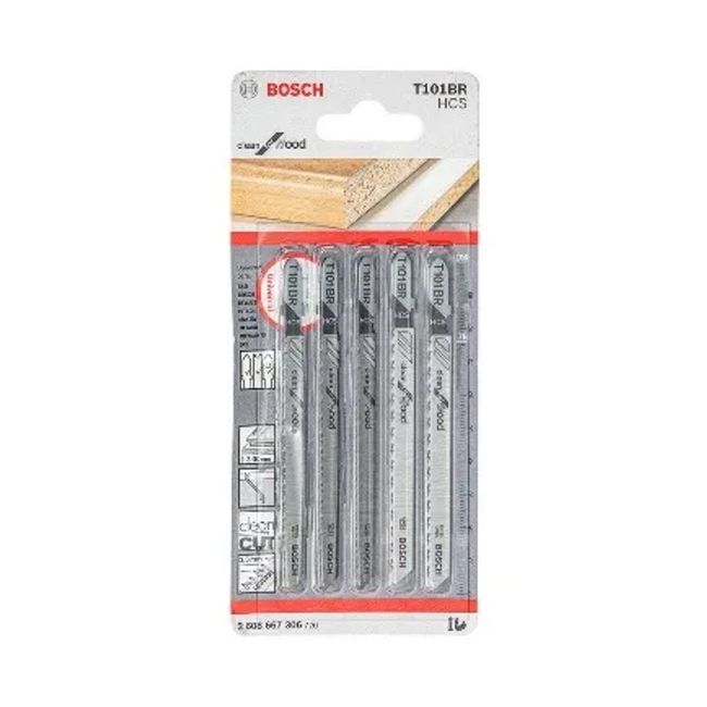 Lâmina De Serra Tico Tico T11BR Clean For Wood 5 Peças Bosch