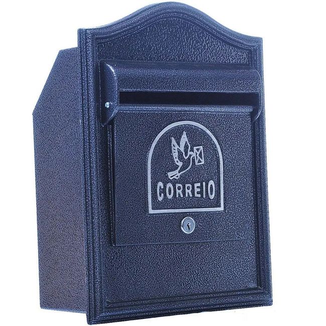 Caixa de correio Alfa Frontal Eco preta Pintart