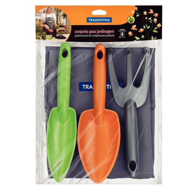 Kit-Conjunto-Para-Jardinagem-3-Pecas-Com-Avental-Cinza-Tramontina-2543877-2