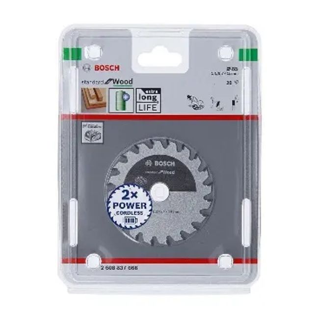 Disco de serra circular Standard for wood ø85 furo de 15 mm 0,7 mm Com 20 dentes Bosch