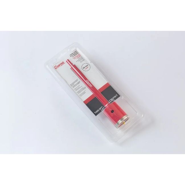 Serra Copo Diamanta Alvenaria Com Haste E Pino Guia 45Mm Vermelho Cortag