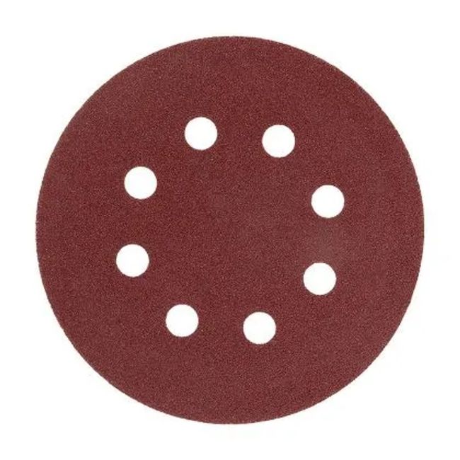 Disco De Lixa Com Velcro Perfurado P 180, 125 , 5 Peças//Mtx