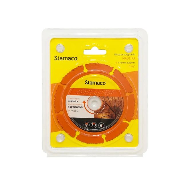 Disco para Madeira em Tungstênio 4 3/8" Stamaco