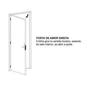 Porta veneziana E de abrir 215x87x3,15cm Alumifit branca Sasazaki