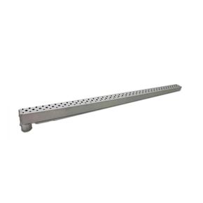 sarico Ralo Alumínio 1m Grelha Fosca Saída Vertical Sekabox