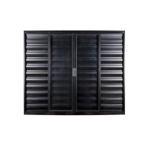 Janela Veneziana de Alumínio 100x150 Preta Ecosul Esquadrisul