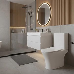 Kit Vaso Sanitario Solucao Completa 3/6L Paris Branco Alterna