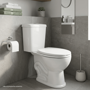 Vaso Sanitário com Caixa Acoplada Porto 3/6L Branco Luzarte