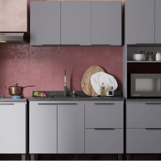 Cozinha-Completa-Modulada-2-Pecas-com-Gabinete-e-Armario-Aereo-114cm-Cisne-Cinza-Cozimax--2-