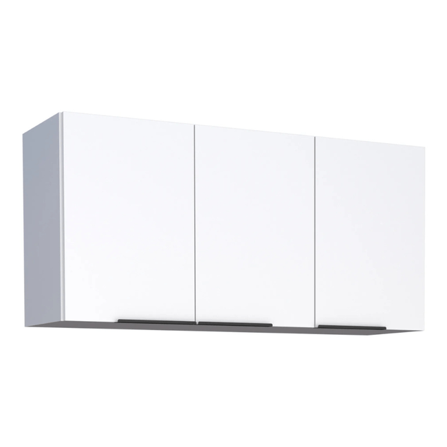Armario Aereo Cozinha Madeira Cisne 114X55X36 Branco Cozimax -1-