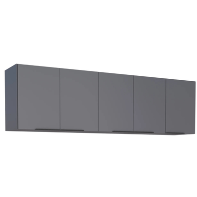 Armario Aereo Madeira Cisne 194Cm Cinza Cozimax -4-