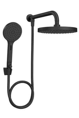 Chuveiro-Redondo-De-Parede-22Cm-Com-Desviador-Black-Matte-Deca-2604345