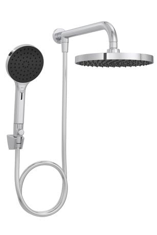 Chuveiro-Redondo-De-Parede-22Cm-Com-Desviador-Cromado-Deca-2604337