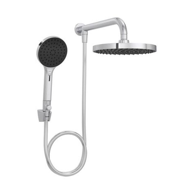 Chuveiro-Redondo-De-Parede-22Cm-Com-Desviador-Cromado-Deca-2604337