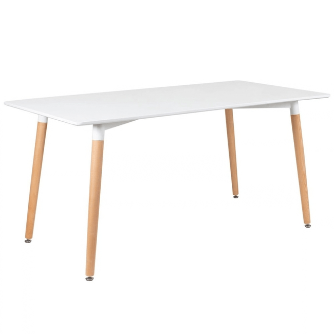 Mesa de Jantar Retangular Eames Branca 120x60cm Tampo MDF Coisas e Coisinhas -3-