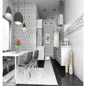 Piso Preto Brilhante Tipo A 57x57cm Bold 3,30 m² Rochaforte