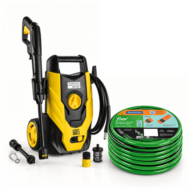Kit-Lavadora-de-Alta-Pressao-1200W-127V---Mangueira-Flexivel-10m-Tramontina--2-