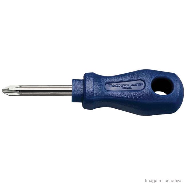 Chave philips 1/4"x1.1/2" azul Tramontina