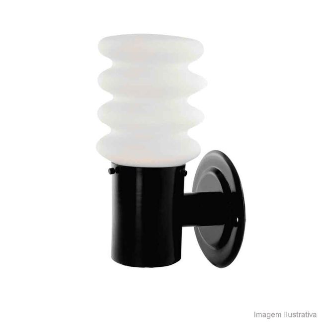 Arandela Marte 20W preto Ideal