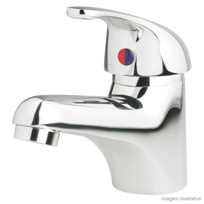 Monocomando para lavatório de bancada Hobby 2875 C62 com bica baixa cromado Perflex