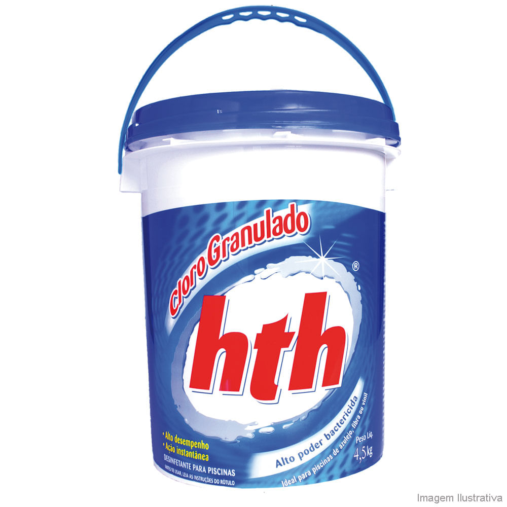 Cloro para piscina granulado 4,5Kg HTH