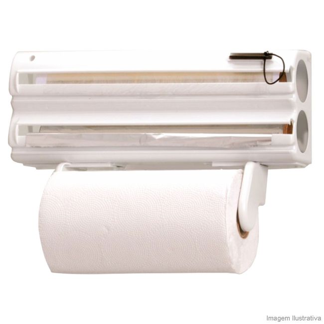 Porta papel toalha 5x1 Plus com Extensor branca Purimax