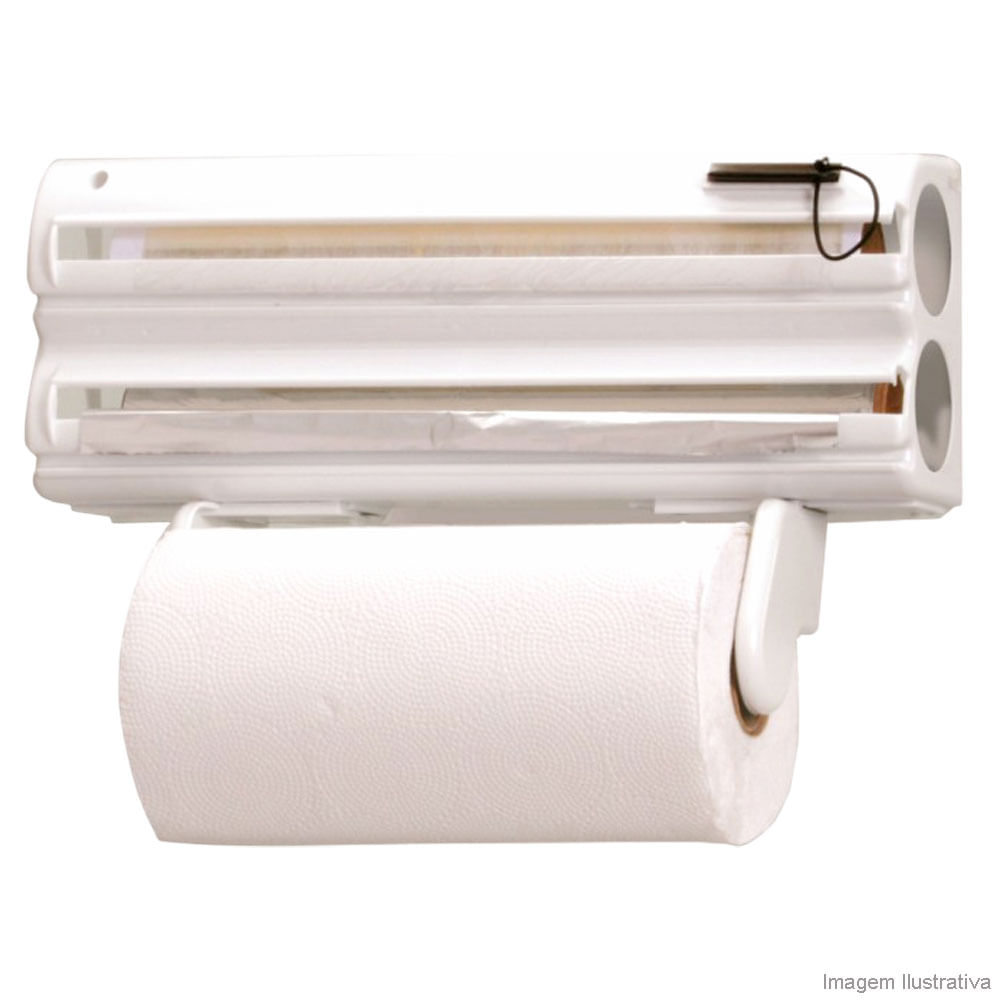 Porta papel toalha 5x1 Plus com Extensor branca Purimax