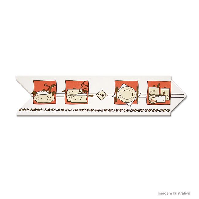 Faixa Adria 8x30cm 4 peças Incepa