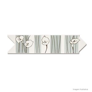 Faixa Cascia cinza 8x30cm  4 peças Incepa