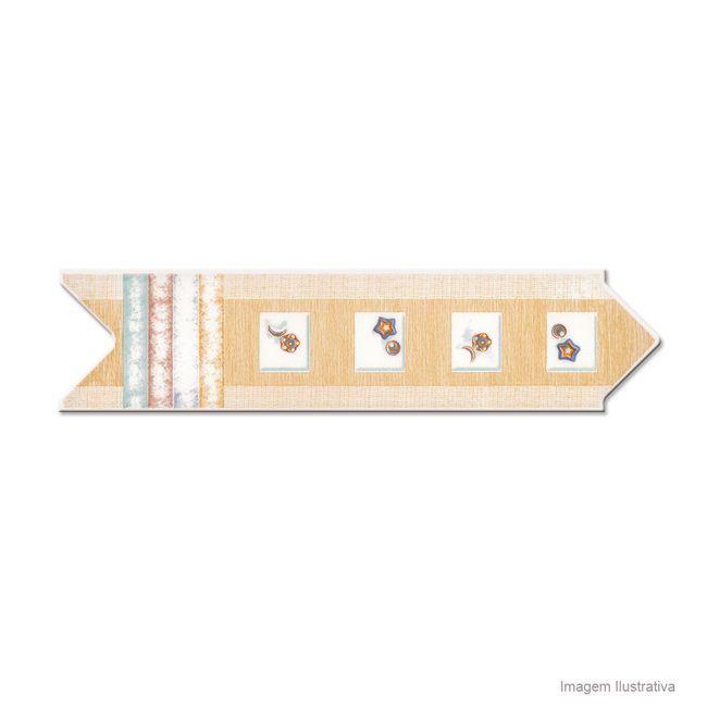 Faixa Fit bege 8x30cm 4 peças Incepa