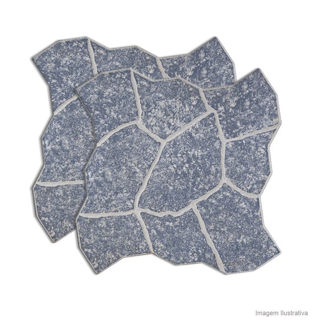 Piso cerâmico bold 38x38cm Amazonas Miracema Extra cinza Savane