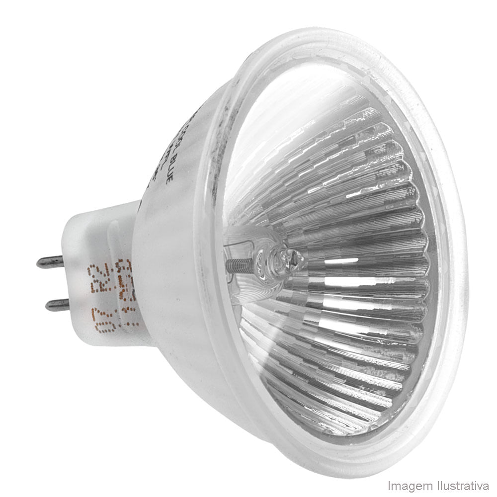 Lâmpada halógena Decostar Cool Blue 12V 50W 5000K dicróica branca Osram