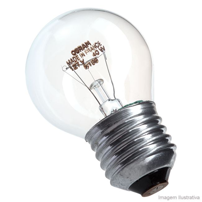 Lâmpada incandescente 127V 40W Bolinha 5107 Osram