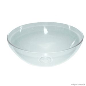 Cuba para banheiro redonda 911 30cm com anel cristal Formacril