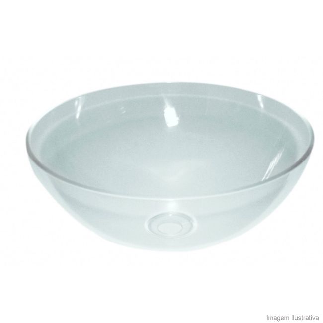 Cuba para banheiro redonda 911 30cm com anel cristal Formacril
