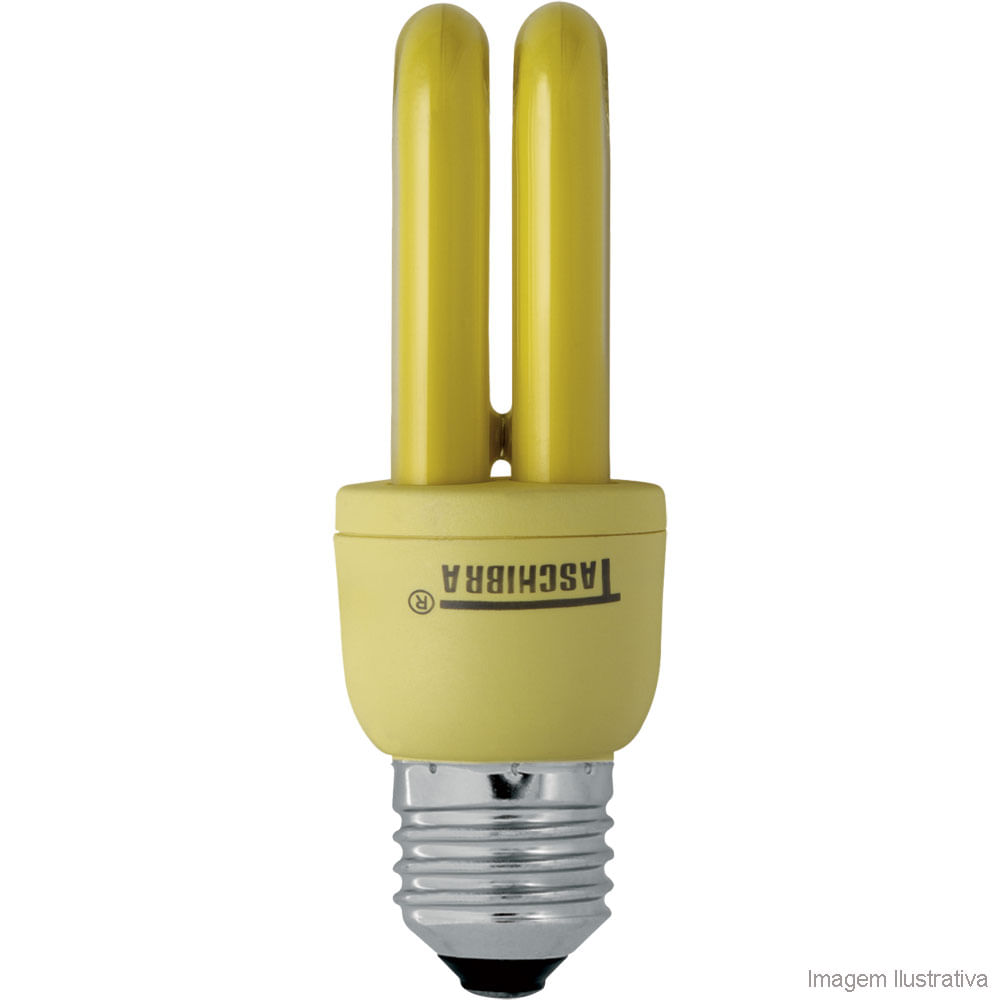 Lâmpada fluorescente anti inseto 127V 7W Taschibra