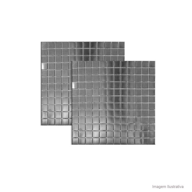 Pastilha de aço inox MM020 29,5x29,5cm Colormix