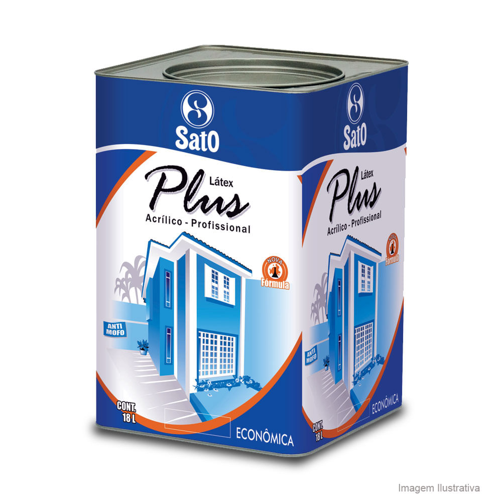 Tinta Látex Plus Profissional 18 litros amarelo vanilla Sato