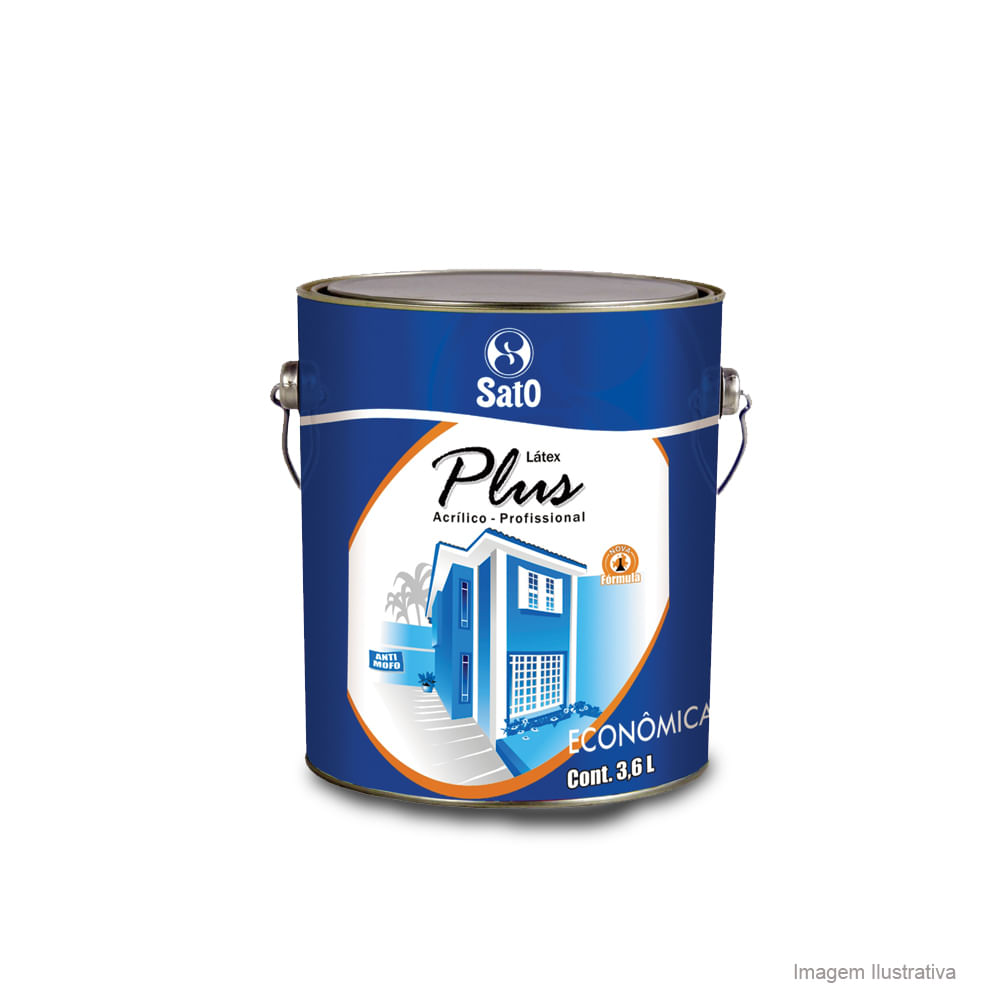 Tinta Látex Plus Profissional 3,6 litros azul frescor Sato
