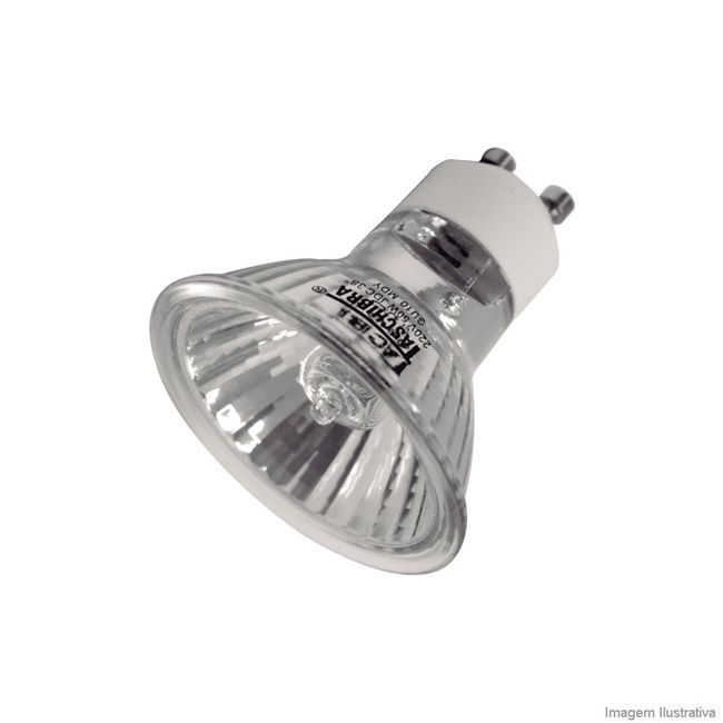 Lâmpada halógena 127V 50W GU10 dicróica Taschibra