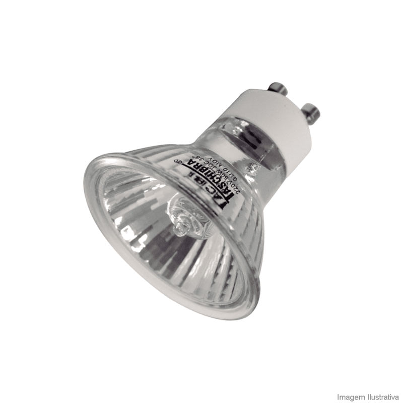 Lâmpada halógena 127V 50W GU10 dicróica Taschibra