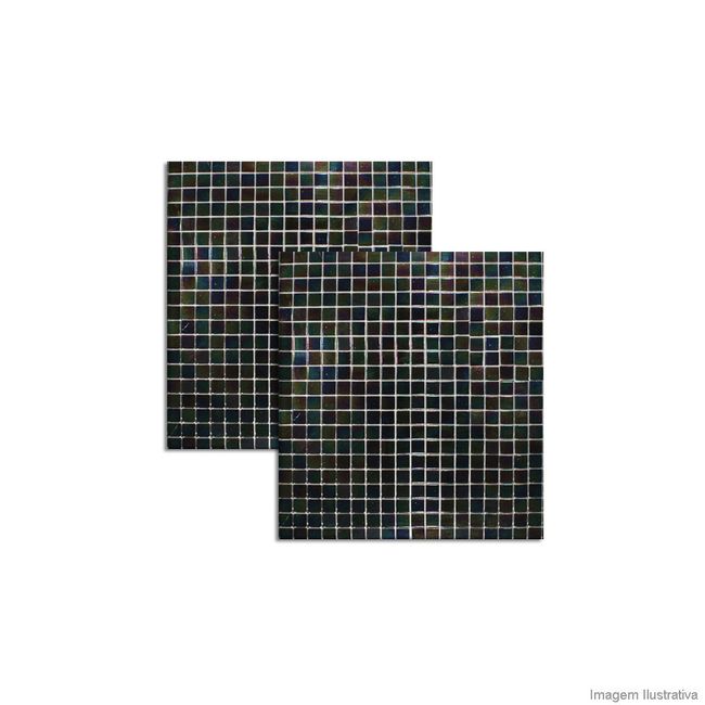 Pastilha de vidro Murano 1,5x1,5cm placa 30x30cm P315 Colormix