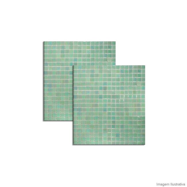 Pastilha de vidro Murano 1,5x1,5cm placa 30x30cm P310 Colormix