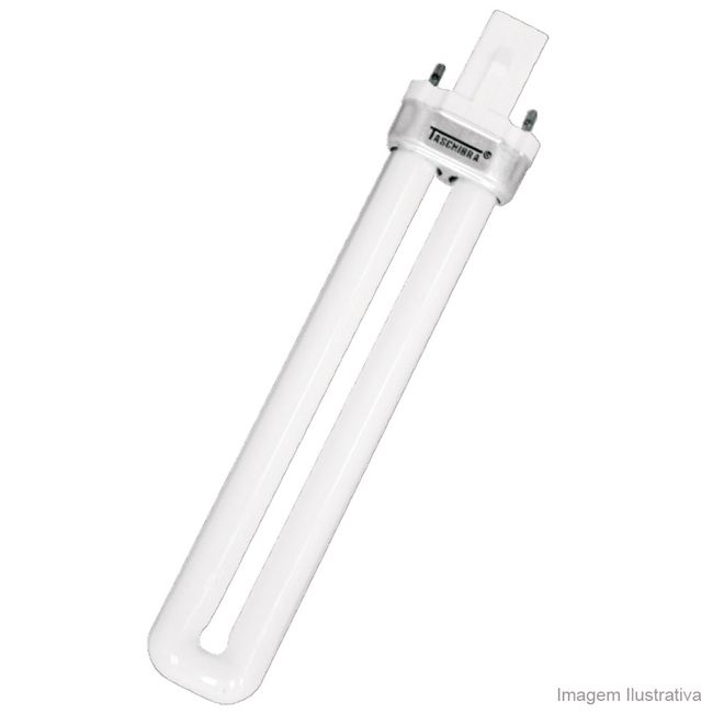Lâmpada eletrônica fluorescente PL cartelada 9W Taschibra