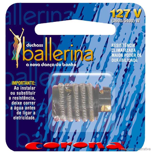Resistência para chuveiro 127V 5400W Ballerina Corona