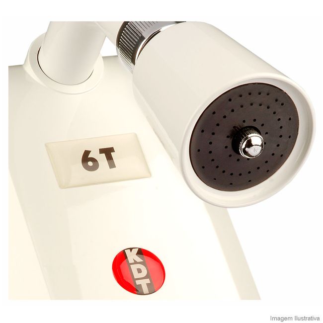 Chuveiro elétrico 220V 6 temperaturas branco KDT