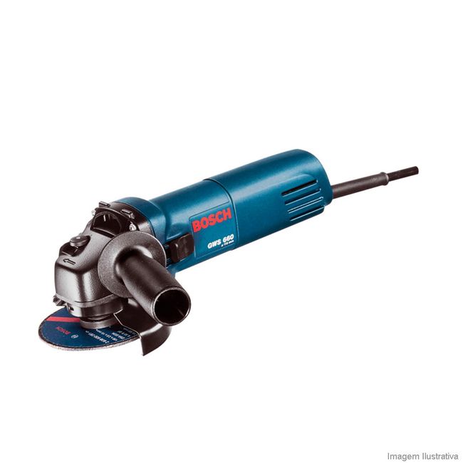 Esmerilhadeira angular elétrica 41/2" 220V 670W 1375 GWS 6-115 Bosch