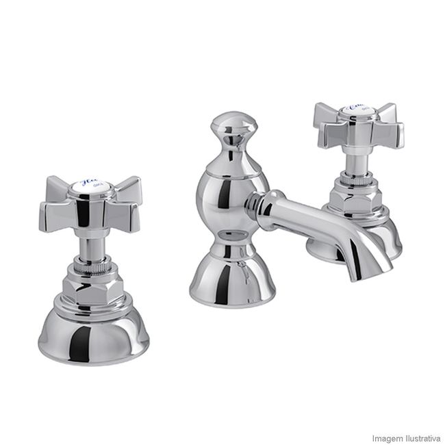 Misturador para lavatório de bancada Oxford 1875 C67 cromado Deca